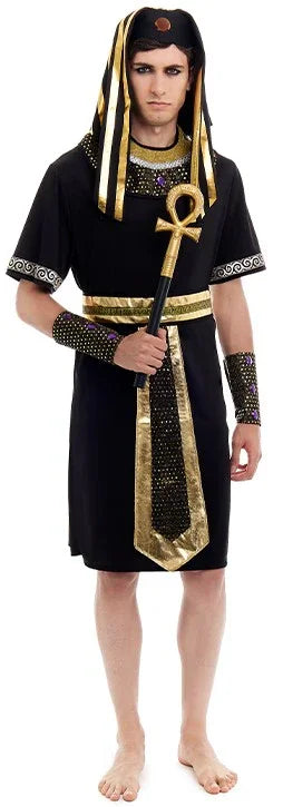 Disfraz de Faraón del Nilo Negro para Hombre Egipcios Partilandia